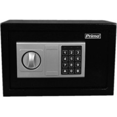 Primo PRSB-50015 Χρηματοκιβώτιο με Ψηφιακό Κλείδωμα και Κλειδί, Ξενοδοχείου Διαστάσεων Μ31xΠ20xΥ20cm με Βάρος 4.3kg